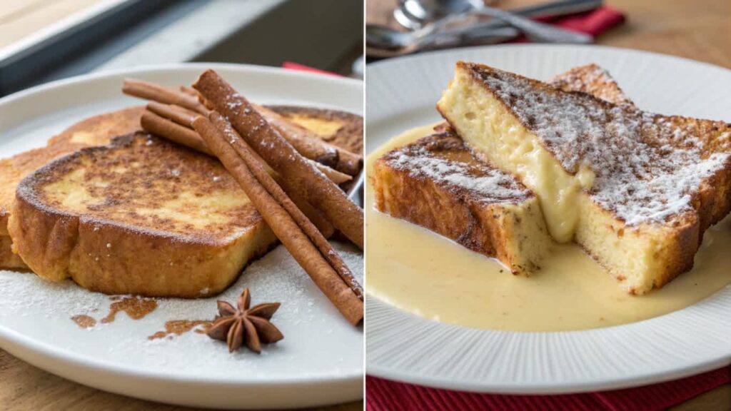 Comparison of dipped vs. soaked French toast styles