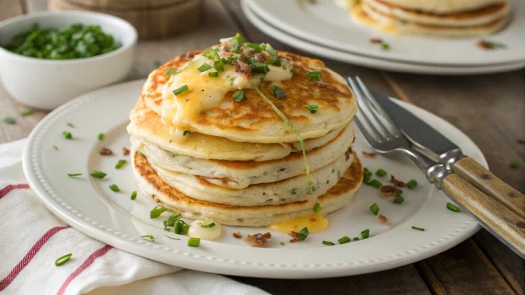 Savory Pancakes with Cheese and Herbs