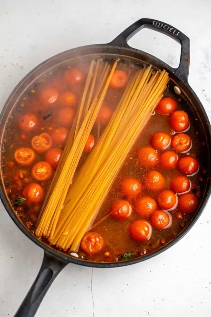 Add Chili Paste, Pasta & Water
