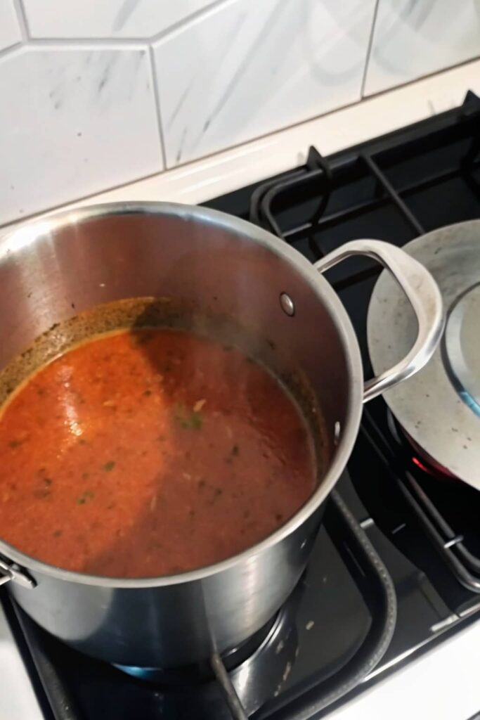 add the minced garlic and chili paste