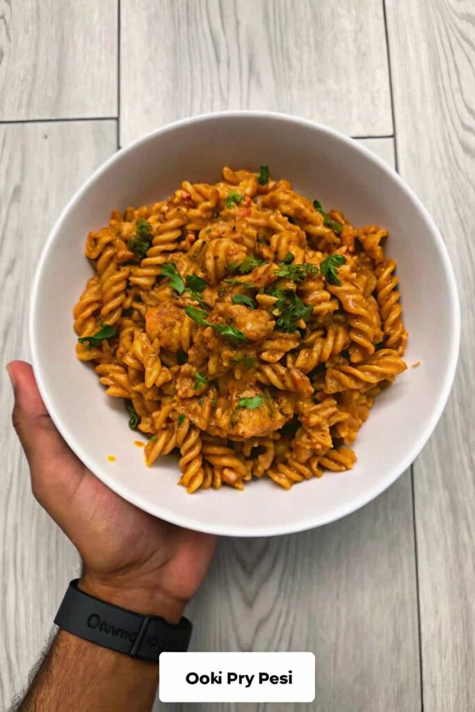 Serving One Pot Creamy Peri Peri Chicken